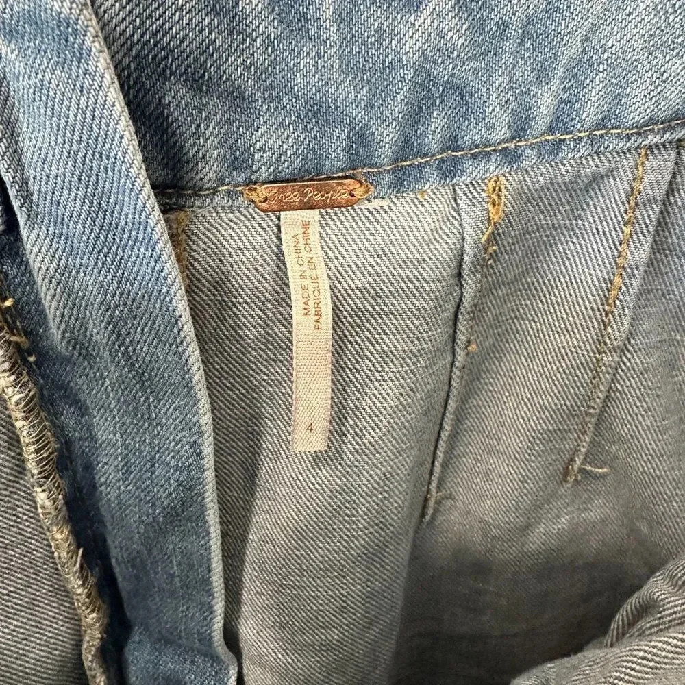 Free People Denim Lace Up Skirt - Picture 7 of 7